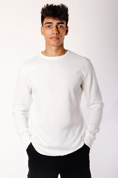 Thermal Waffle Hi-Lo Long Sleeve