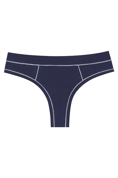 Thong - Navy/White