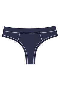 Thong - Navy/White