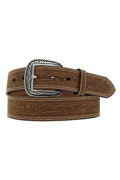 Tooled Double Stitch Belt