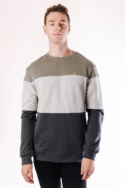 TreeFleece Blocked Classic Crew