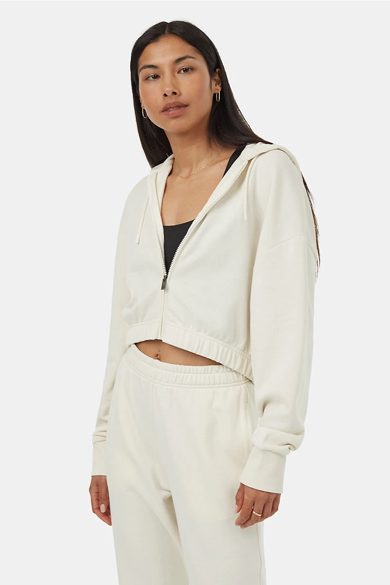 TreeTerry Cropped Zip Hoodie