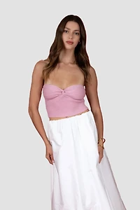 Twist Bandeau Crop Top