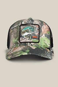 Unisex Camouflage Bass Trucker Hat