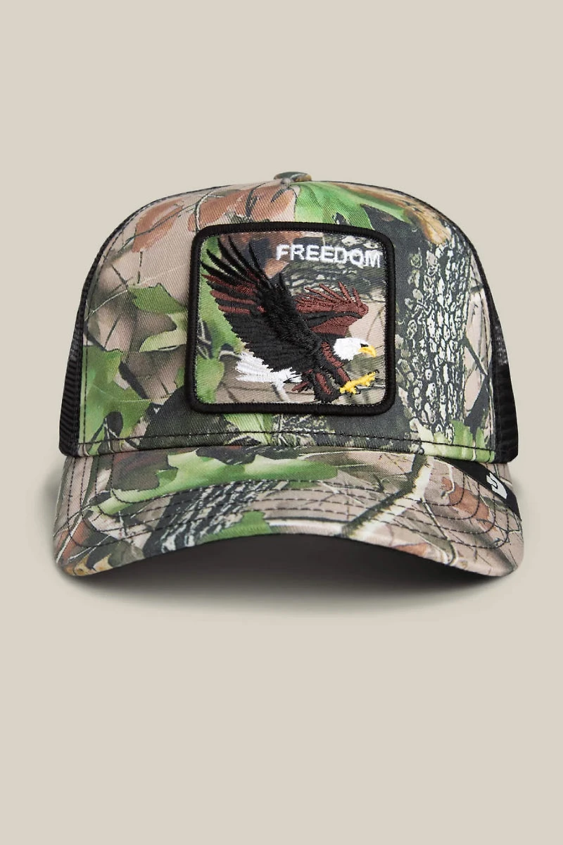Unisex Camouflage Eagle Trucker Hat