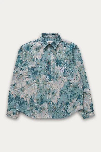 Unisex Floral Tapestry Shirt Jacket