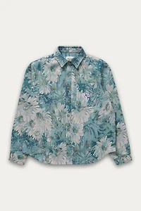 Unisex Floral Tapestry Shirt Jacket