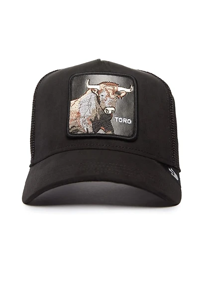 Unisex Suede Bull Trucker Hat