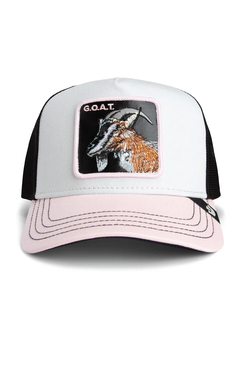 Unisex Tricolor GOAT Trucker Hat
