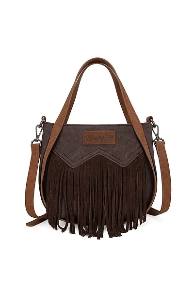 W Fringe Tote Crossbody