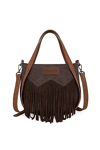 W Fringe Tote Crossbody