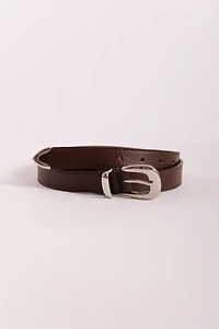Western Pebbled Leather Belt
