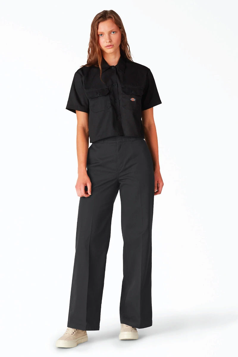 Wide Leg Work Pants