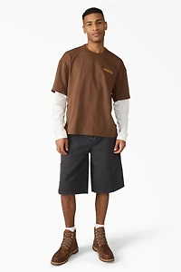 Worn Relaxed Carpenter Duck Shorts 13"