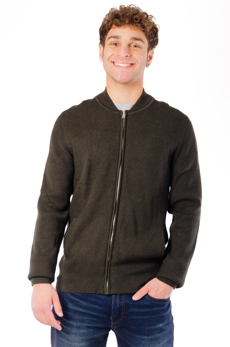 Zip Knit Cardigan