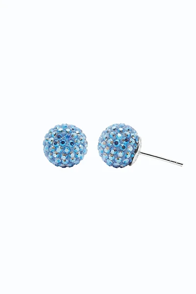 10mm Sparkle Ball Earrings - Celestial Sky
