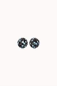 8mm Sparkle Ball Earrings - Starlight