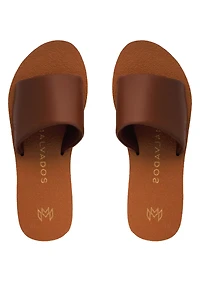 Ellie Cocoa Slide Sandals