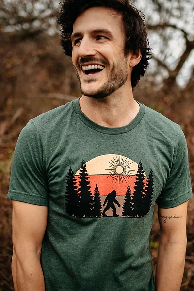 Sunset Sasquatch Stroll Tee