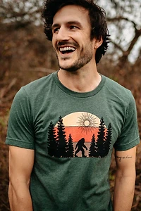 Sunset Sasquatch Stroll Tee