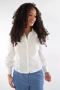 Blouse Blanche Élégante - ESSA (E-A5)