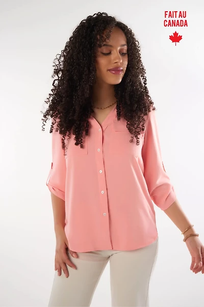 Blouse à Manches trois-quarts - PINOTSOLID2 (R-B9)
