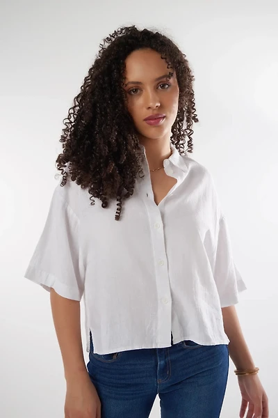Blouse Blanche Élégante - LINN-MC (E-A7)