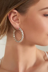 Créoles en cristaux - C1152 - VENTE FINALE