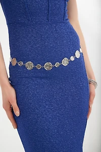 Ceinture argentée - B822