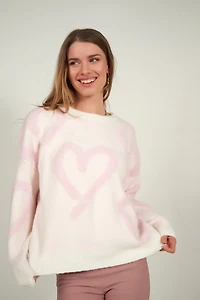 Chandail doux à motifs en relief - K6076-B (E-A9)