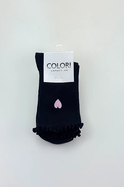 Chaussettes à volants avec coeur - C1147 - (E-A2) - VENTE FINALE