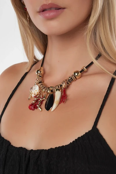 Collier tendance avec pendentifs - C1213 - VENTE FINALE