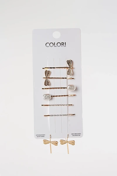 Lot de 6 pinces à cheveux et boucles d’oreilles - C1234 - VENTE FINALE