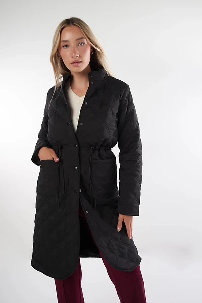 Mid-length quilted coat - VALERIE (E-C6)