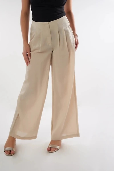 Beige Palazzo Pants - FEA (E-C9)