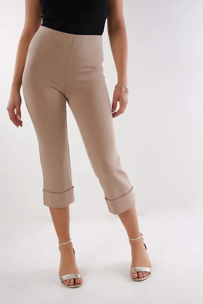 High-Waisted Elegant Capri Pants - ASTER (R-B5)