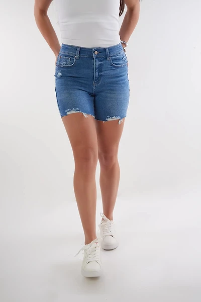 Short en jean bleu - ESP3729 (E-C12)