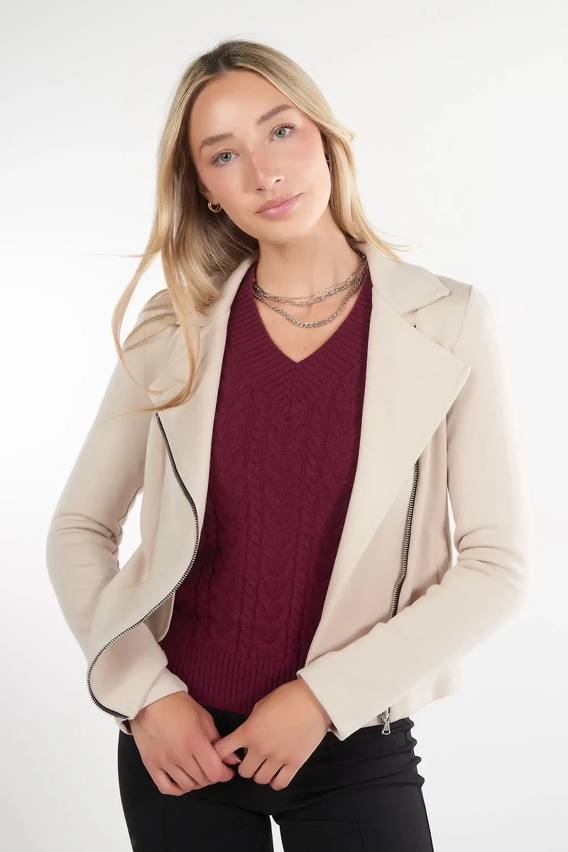 Veste courte à fermeture asymétrique - MOTO26 (R-B20)