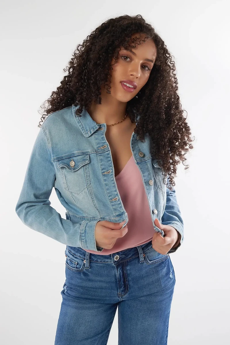 Veste courte en denim - EJ2056 (E-C8)