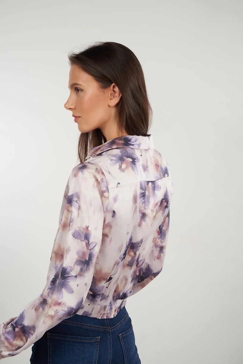 Blouse courte fleurie - FINAY2F (E-B1)