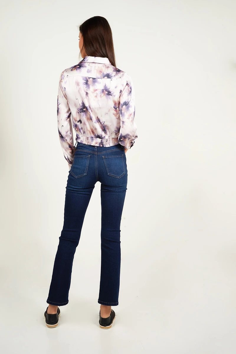 Blouse courte fleurie - FINAY2F (E-B1)