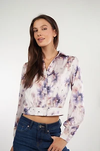 Blouse courte fleurie - FINAY2F (E-B1)