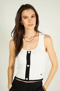 Camisole courte côtelée - TANA-Y (E-B7)
