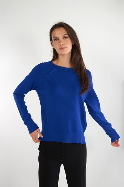 Long sleeves and mock neck top - QZ42249 (E-B12)