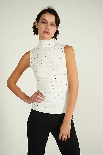 Camisole sans manches avec pierres - NOUR-Y2 (E-B2)
