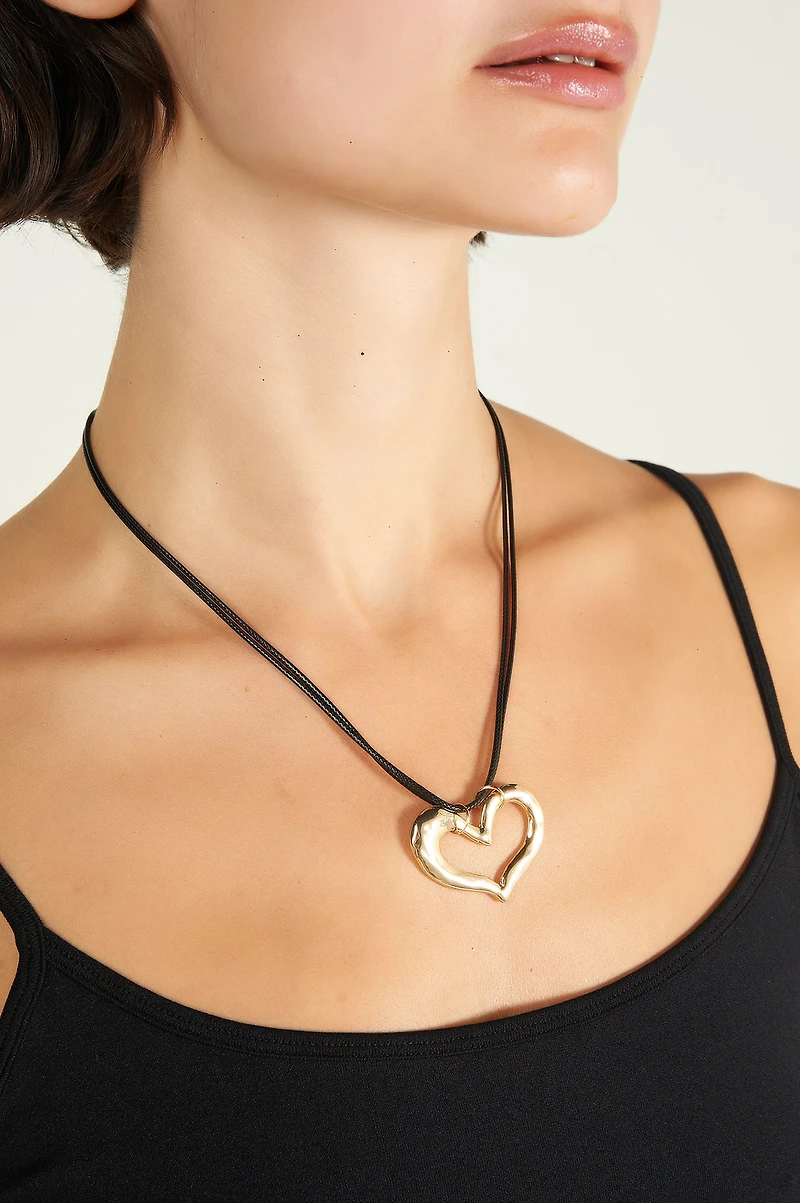 Collier à pendentif coeur - C1084 - VENTE FINALE