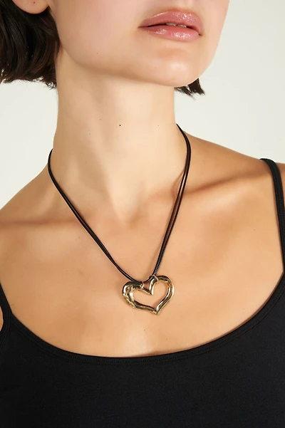 Collier à pendentif coeur - C1084 - VENTE FINALE