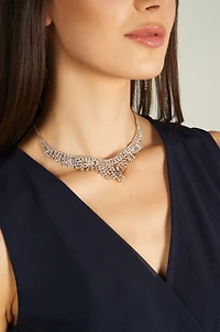 Collier en cascade de cristaux - C1104 - VENTE FINALE