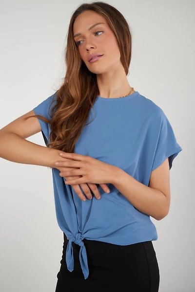 Tie-front top - JEMILA (R-A1)