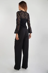 Haut en dentelle à manches cloche - BRONTE (R-A11)